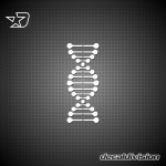DNA Symbol Sticker